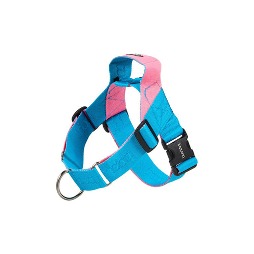 0109 Harness in kleurstelling Aqua/Pink