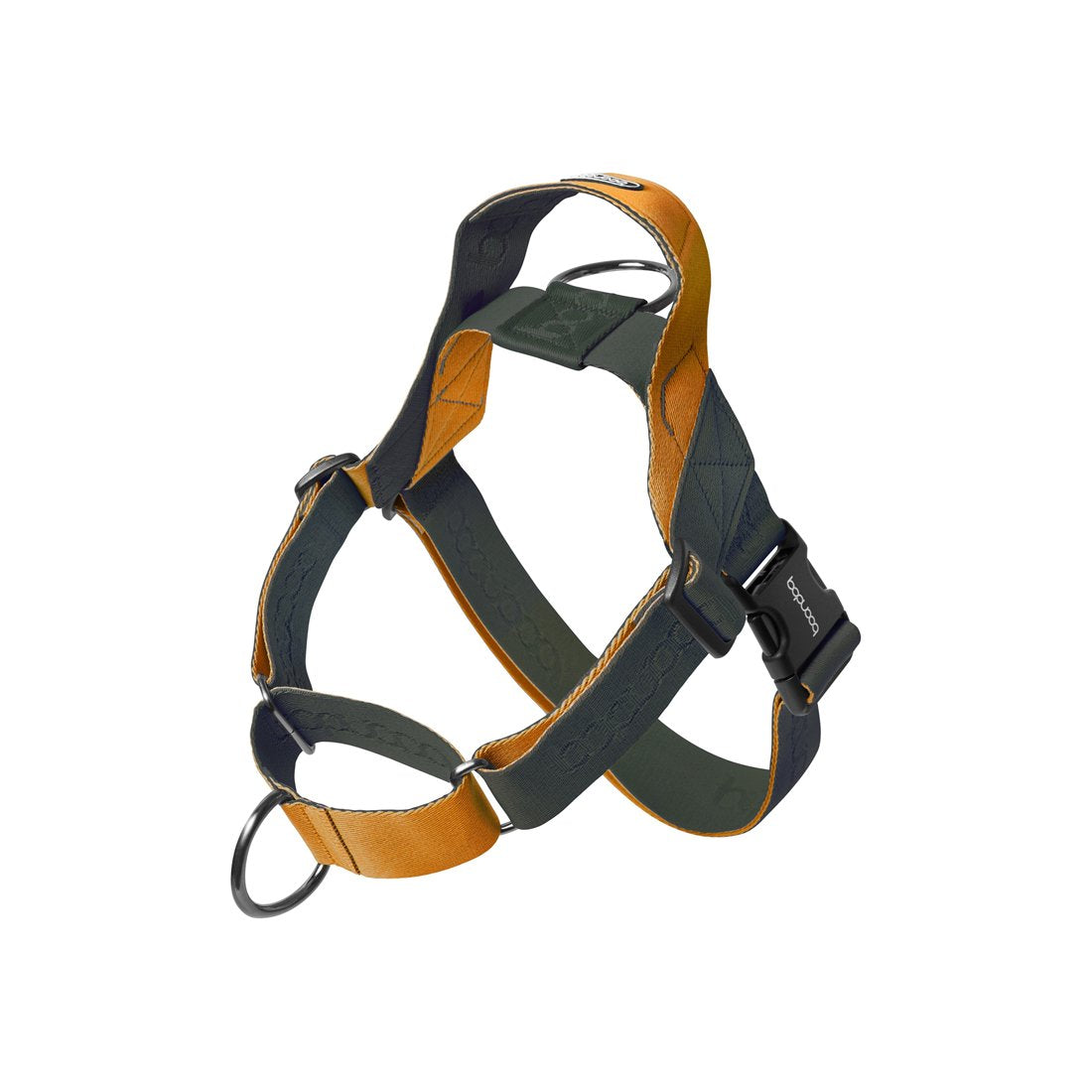 0109 Martingale Harness in the colourway Khaki/Orange