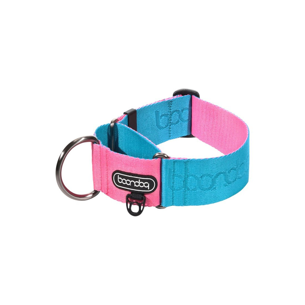 Martingale Collar Wide in kleurstelling Aqua/Pink