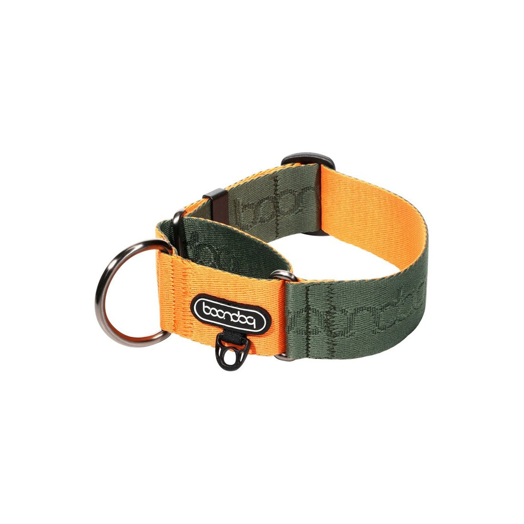 Martingale Collar Wide in de kleurstelling Khaki/Orange