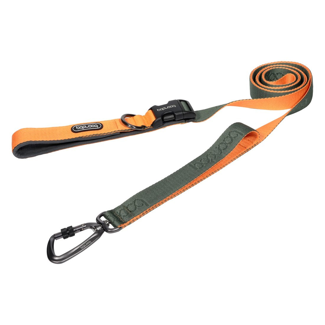 Play Leash 2,0 m in the colourway Khaki/Orange